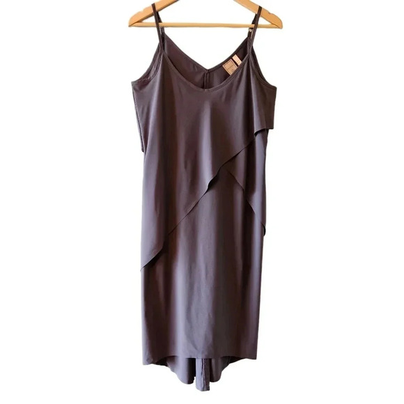 Indygena Aerel Women's Sleeveless Casual Knee length Dress Grey Size Medium. - Picture 4 of 14